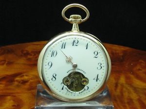 14kt 585 GOLD OPEN FACE TASCHENUHR