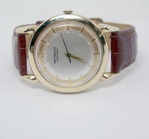 Vintage 14k Gold WITTNAUER Mens Automatic Watch 1960s Cal.11ARK* EXLNT* SERVICED