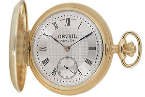 Gevril Men's G624.950.56 1758 Collection Mechanical Hand Wind Swiss Pocket Watch