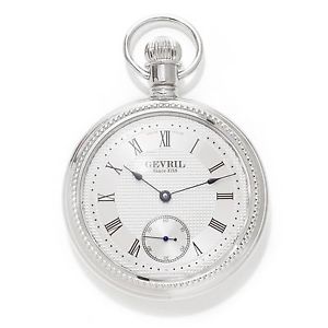 Gevril Men's G730.001.56 1758 Collection Silver Dial Rhodium Plated Wristwatch
