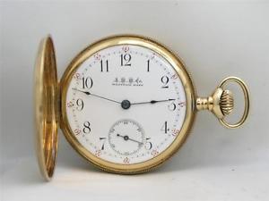 SCARCE 16S WALTHAM 21J 1888 MODEL AMERICAN GRADE SOLID 14K HUNTER CASE WALTHAM!!