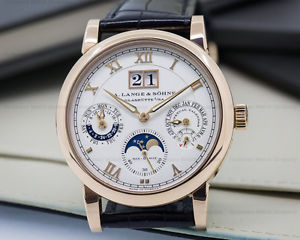 A Lange & Sohne Langematik Perpetual Calendar 18K Rose Gold 310.032 Box & Papers