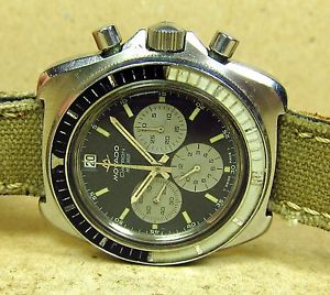ZENITH-MOVADO DATRON HS360 CHRONOGRAPH DIVER WATCH CAL 3019 S/STEEL 1970'S