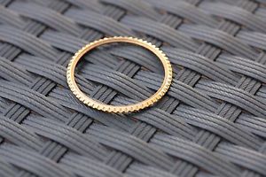 Vintage Rolex Submariner Solid Gold 1680 Bezel Ring Original OEM