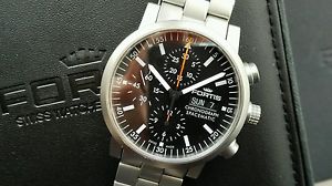 Very Rare Fortis Spacematic Chronograph Automatic - Box and papers