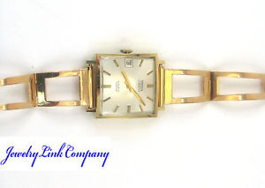 18K Yellow Gold Fludo automatic Watch 7.25" long 48.7grams  antique priceless