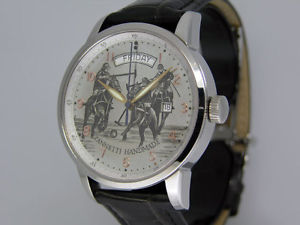 Zannetti Regent Polo Hand Engraved Dial Limited Edition w/ Deployant $9,800 NIB