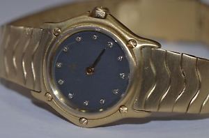 Womens Ebel Classic Wave 18K Solid Gold *** Diamond ***