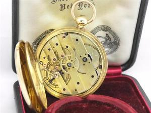 IMPECCABLE SOLID 18K 53MM PIVOTED DETENT MATILE POCKET CHRONOMETER WATCH