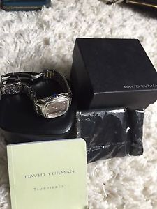 david yurman thoroughbred Diamond Bezel Watch Chocolate Face **Rare**