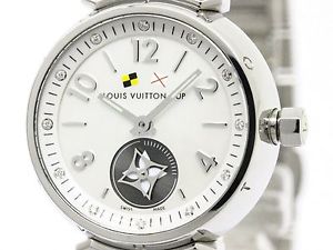 Polished LOUIS VUITTON Tambour Lovely Cup Diamond MOP Dial Watch Q12M0 (BF104351