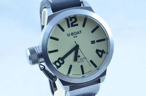 U-BOAT MONTRE AUTOMATIQUE POUR HOMME GAUCHE HOAK 45MM ACIER/ACIER RARE HAUT