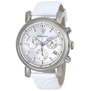 Versace VLB010014 Womens Mop Dial Analog Quartz Watch with Leather Strap