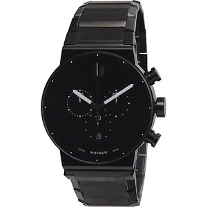 MOVADO Sapphire Synergy Black Dial Men's Watch 0606801