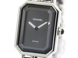 Polished CHANEL Premiere Size XL Steel Quartz Ladies Watch H0451 (BF104040)