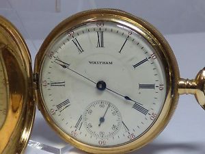 1928 Waltham American 14K Solid Gold Watch Co. No. 625 16s 17j RUNS!