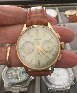 ZENITH STELLINA CRONO  1961  ORO MASSICCIO 18 Kt