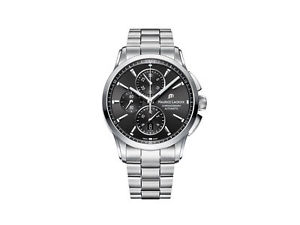 Maurice Lacroix Pontos Chronograph Automatic Watch, ML 112, Day, Black, Bracelet