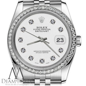 Women`s Rolex 26mm Datejust White Color Dial with Diamond Accent Watch