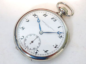 ULYSSE NARDIN 18k WEISS Gold EXPORT Taschenuhr TOP ! 5 Adjustments EXTREM SELTEN