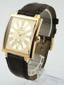 GROßE MILUS HERIOS ARMBAND UHR 750 / 18 KARAT ROSÉ GOLD HANDAUFZUG