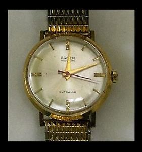 Gruen Precision Vintage 18K Gold Autowind Men's Watch - Works Great
