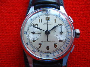 Vintage Old Swiss Made Wrist-Watch Chronogtaph ANGELUS