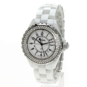 Authentic CHANEL J12 Diamond Watches H0967 ceramic Women