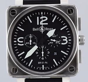 Bell & Ross BR01-94 Automatic Chronograph, Stainless Steel, 46mm Men's Watch