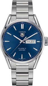 Watch NEW Tag-Heuer Carrera Day-Date Quadrante Blu 41 mm ref. WAR201EBA0723