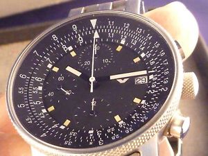 Ventura Loga V-Matic Chronograph Serial Number 100 Original Papers, COSC Cert