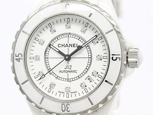 CHANEL J12 Diamond Ceramic Automatic Mens Watch H1629 (BF105878)