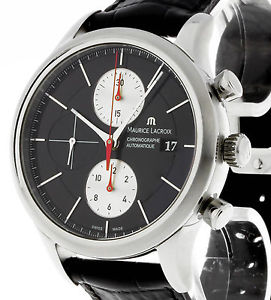 Maurice Lacroix Les Classiques Chronograph Automatik Stahl Lederband Ref.LC6058