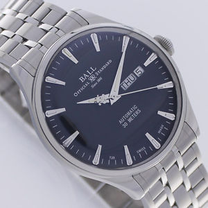 BALL TRAINMASTER ETERNITY EDELSTAHL 39,5mm AUTOMATIC UHR Ref. NM2080D-SJ-BK