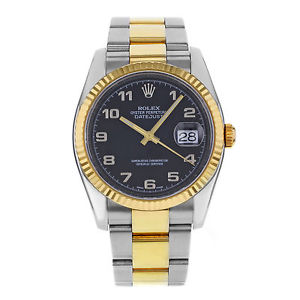 Rolex Datejust 116203 Acero & 18K Automático De Oro Amarillo Reloj Hombre