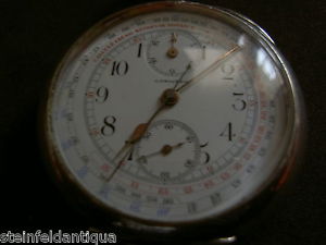 OROLOGIO LONGINES CHRONO BELLO QUADRANTE SUPER SILVER CASE EXPO PARIS.2 COPERCHI