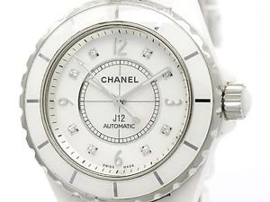 CHANEL J12 Diamond MOP Dial Ceramic Automatic Mens Watch H2423 (BF104020)