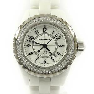 Authentic CHANEL H0967 J12 33mm ceramic 2WD Quartz  #260-001-443-5003