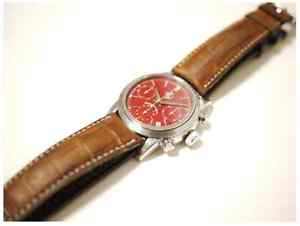 GIRARD PERREGAUX Ref 8020 Ferrari Chronograph Red Dial Auto Watch Excellent