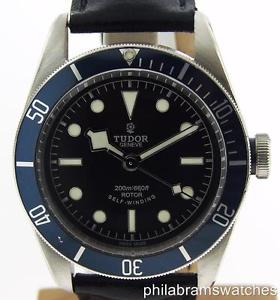 Tudor Black Bay Heritage Blue 79220B Stainless Steel Extra Straps B&P