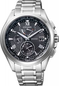 CITIZEN wristwatch EXCEED eco-drive radio clock AT9054-57E Men’s Japan F/S