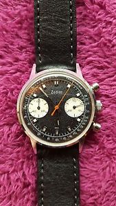 Vintage Zodiac Panda Dial 36 mm Chronograph Valjoux 7733