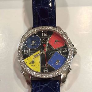 JACOB & CO 40 MM FIVE TIMEZONE ORIGINAL 2.0 CT DIAMOND BEZEL WATCH SWISS MADE