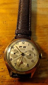 Vintage Helvetia 3 register, Chronograph working