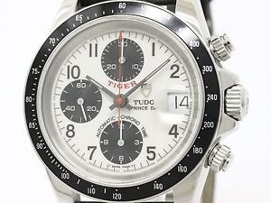 Polished TUDOR Prince Date Tiger Steel Automatic Mens Watch 79260P (BF105792)