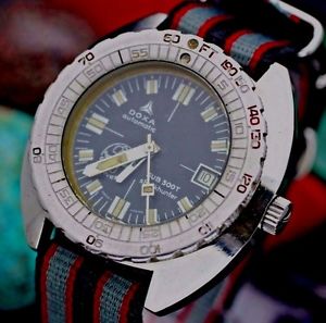 DOXA Sub 300T Sharkhunter "Aqua-Lung" By Synchron Stainless Steel Dive Watch