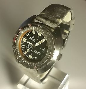 Vintage DOXA Sharkhunter SUB 300T Date Diving Wrist Watch, "Aqua Lung US Divers"
