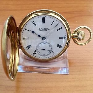 * rare 18k Gold Taschenuhr * L&F COLE CAMBRIDGE * top pocket watch f near London