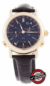 Ulysse Nardin GMT Perpetual Ref. 326-22/92 18k Rose Gold 39mm