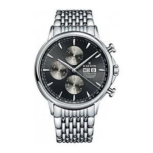 Edox 01120 3M GIN Mens Grey Dial Analog Automatic Watch
